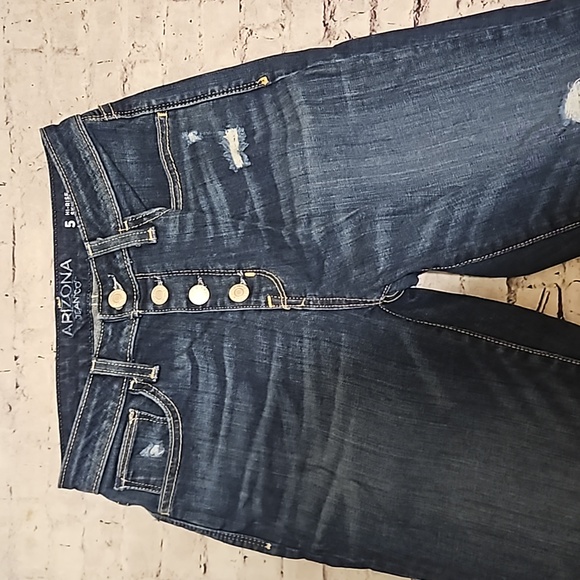 Arizona jeans button fly hi-rise skinny jeans size 5 - Picture 2 of 4